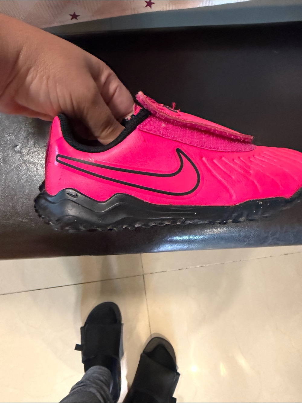 Gently used Nike Kids soccer cleats size 10C